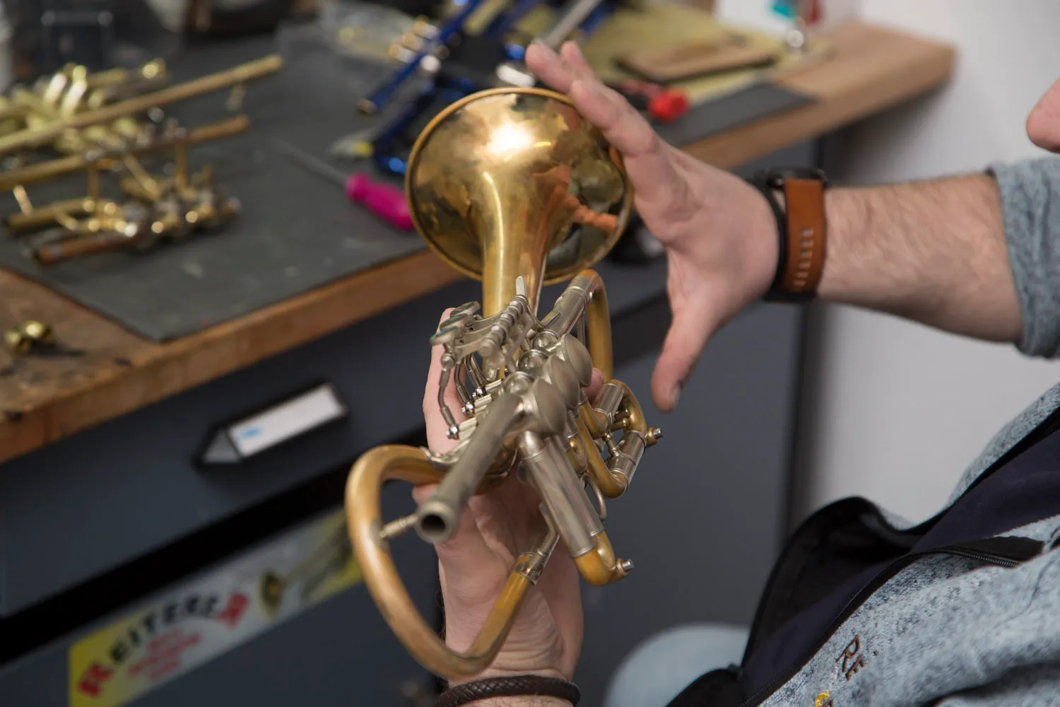 Reparatur und Service eines Blasinstruments